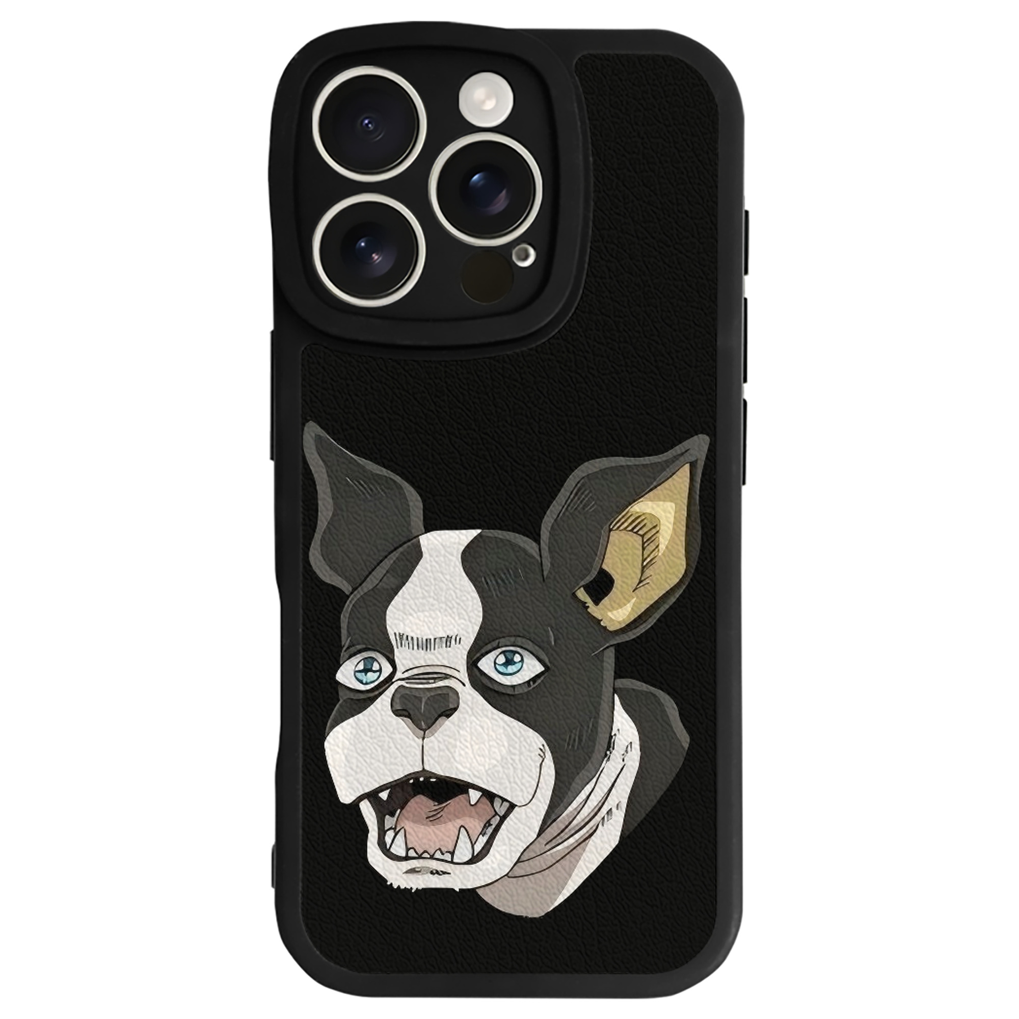 （画像用） ジョジョの奇妙な冒険 イギー JoJo's Bizarre Adventure Iggy 【iPhone 16シリーズ対応】シリコンスマホケース（レザー調） 材質：シリコン